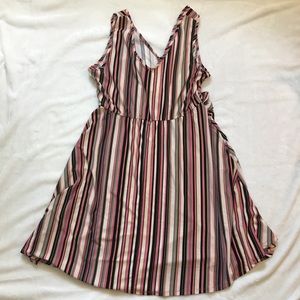 Candie’s Twist Front Striped Dress XXL